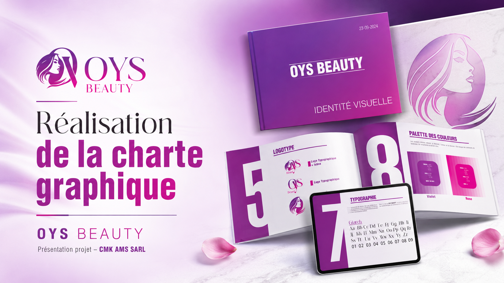 OYS BEAUTY : Création d’une identité visuelle élégante pour une marque beauté ambitieuse